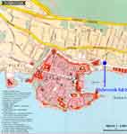 Dubrovnik old town map